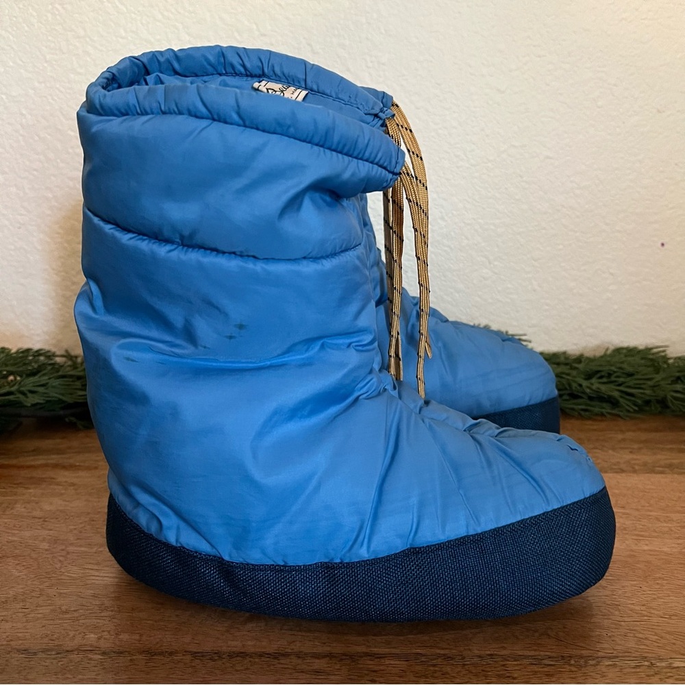 L.L. Bean Blue Puffer Warmth Booties Size XS